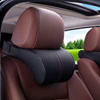 HomDSim Coche La Almohada Almohadilla de Apoyo para el Cuello del Asiento del automóvil- Espuma de Memoria- Almohadilla…